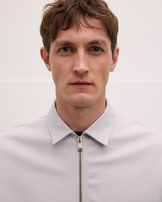 Zipper Jersey Shirt