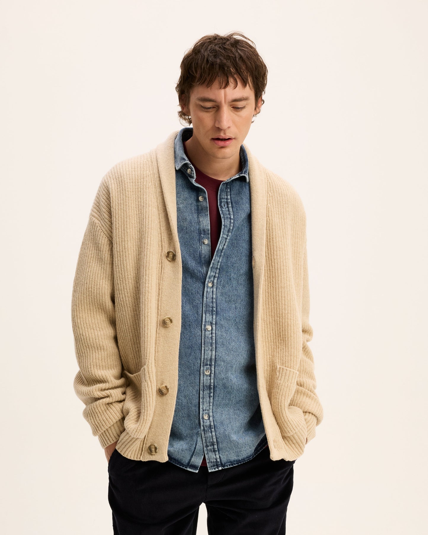 Kardigan Wool knitted vest