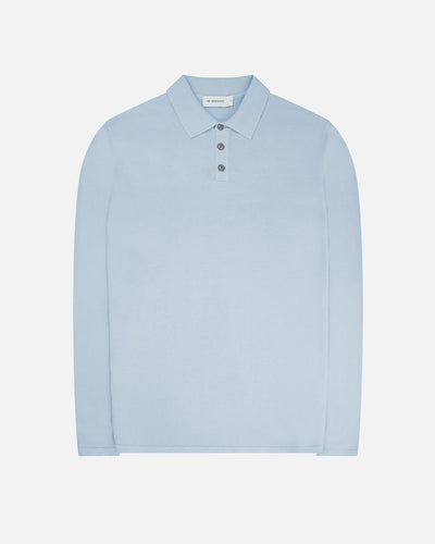 Italian Knitted Long-Sleeve Polo