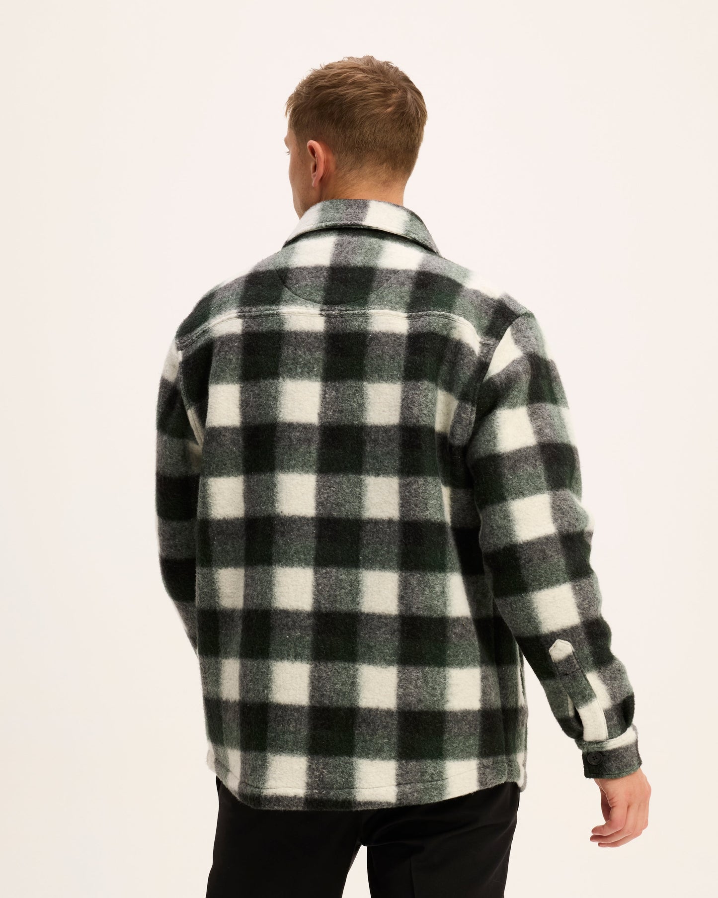 Sergio Wool Blend Check Jacket