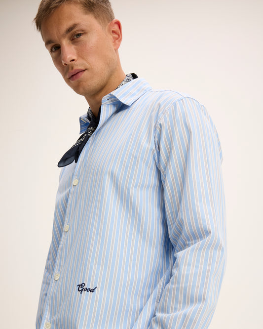 Sogood Stiped Shirt with embroidery