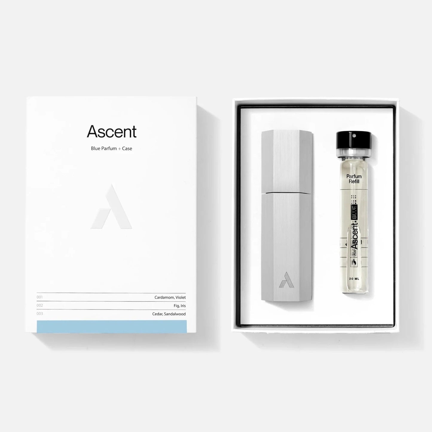 Ascent - Verpakking + parfum navullingl | Blauw