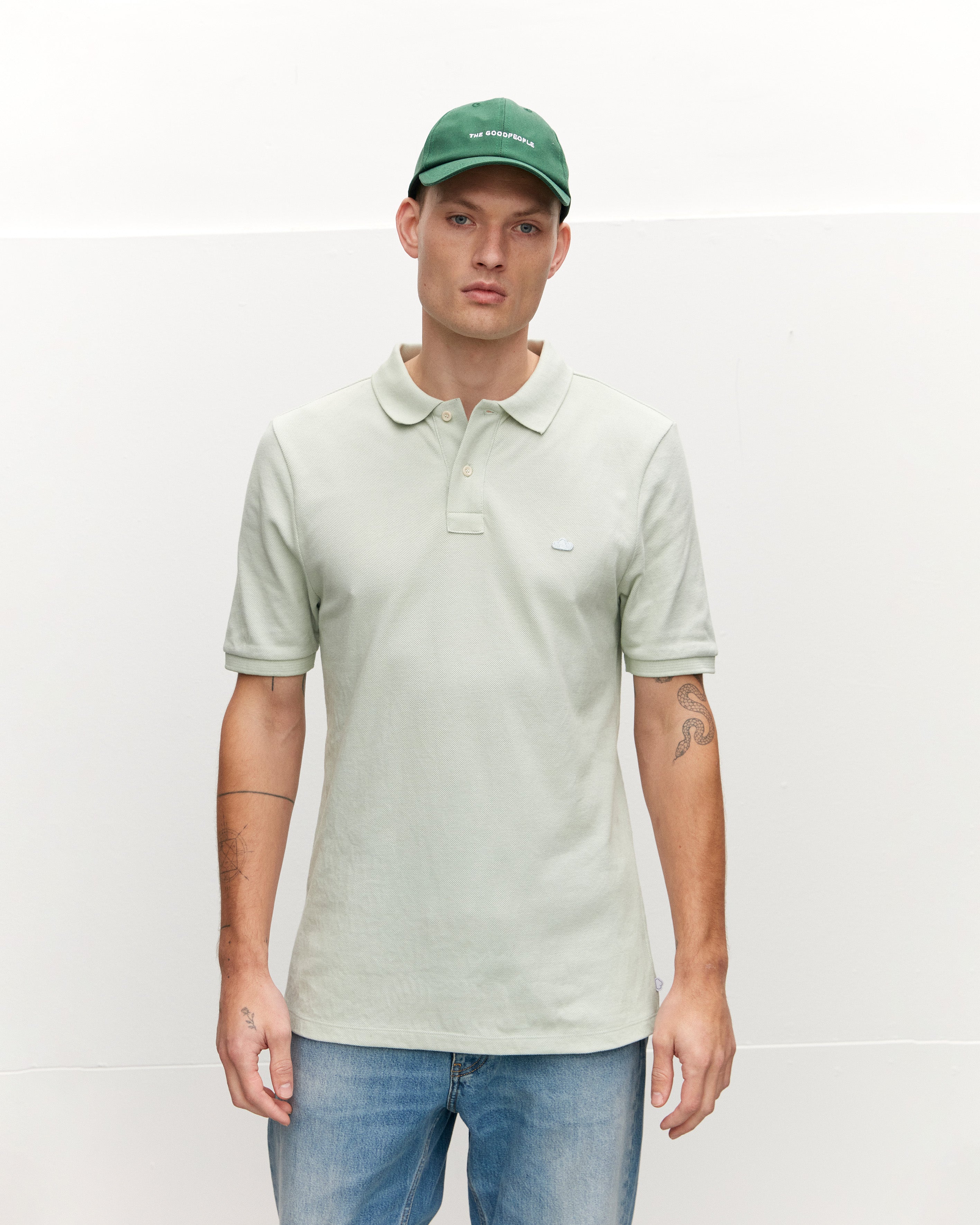 Polo With Cloud Patch