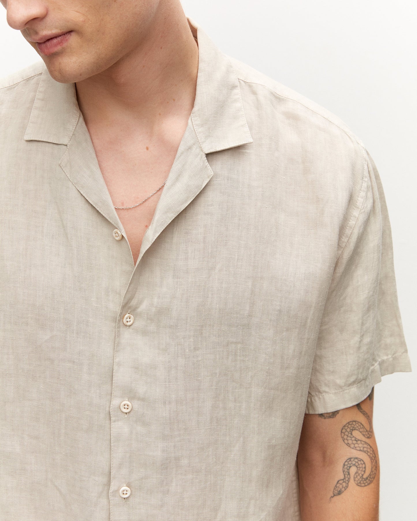 Linen Short Sleeved Shirt