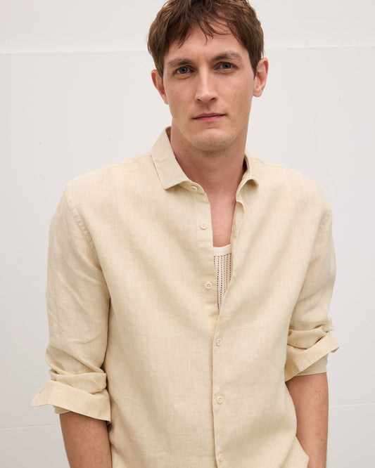 Soho Linen Garment Dye Shirt