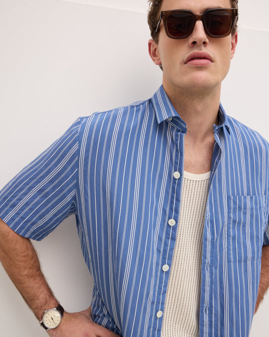 Santi Striped Linen Shirt