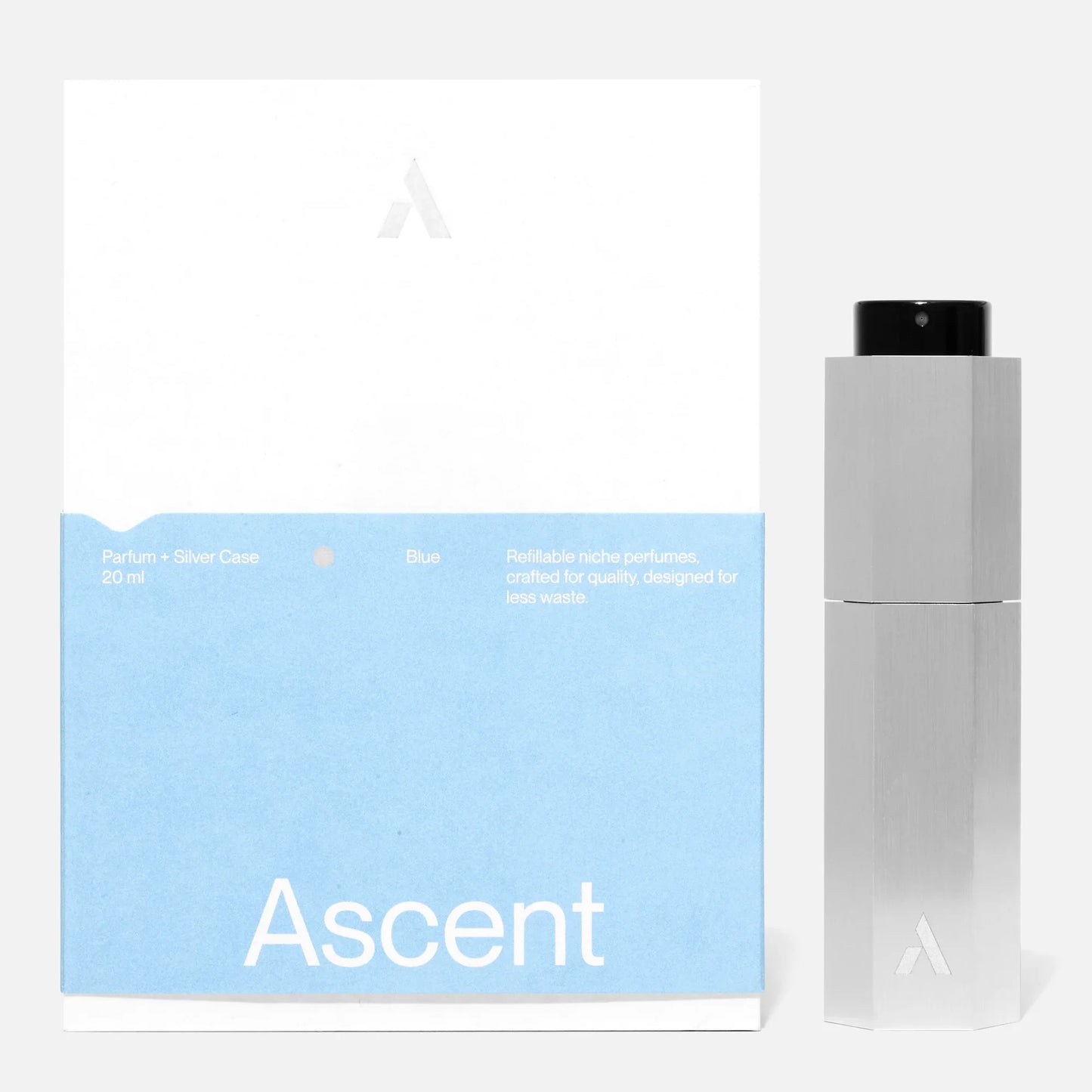 Ascent - Verpakking + parfum navullingl | Blauw