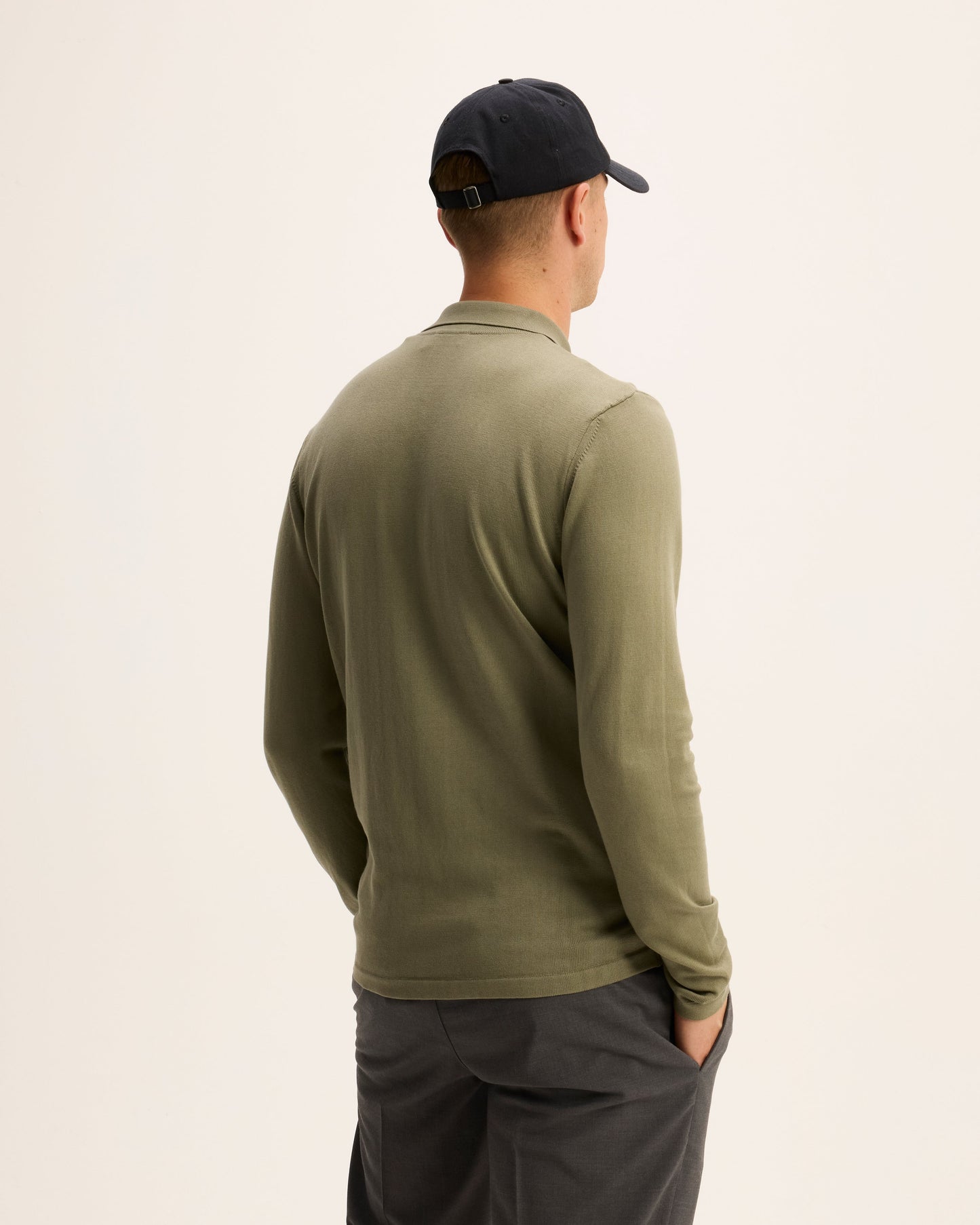 Kai Italian Knitted Long-Sleeve Polo