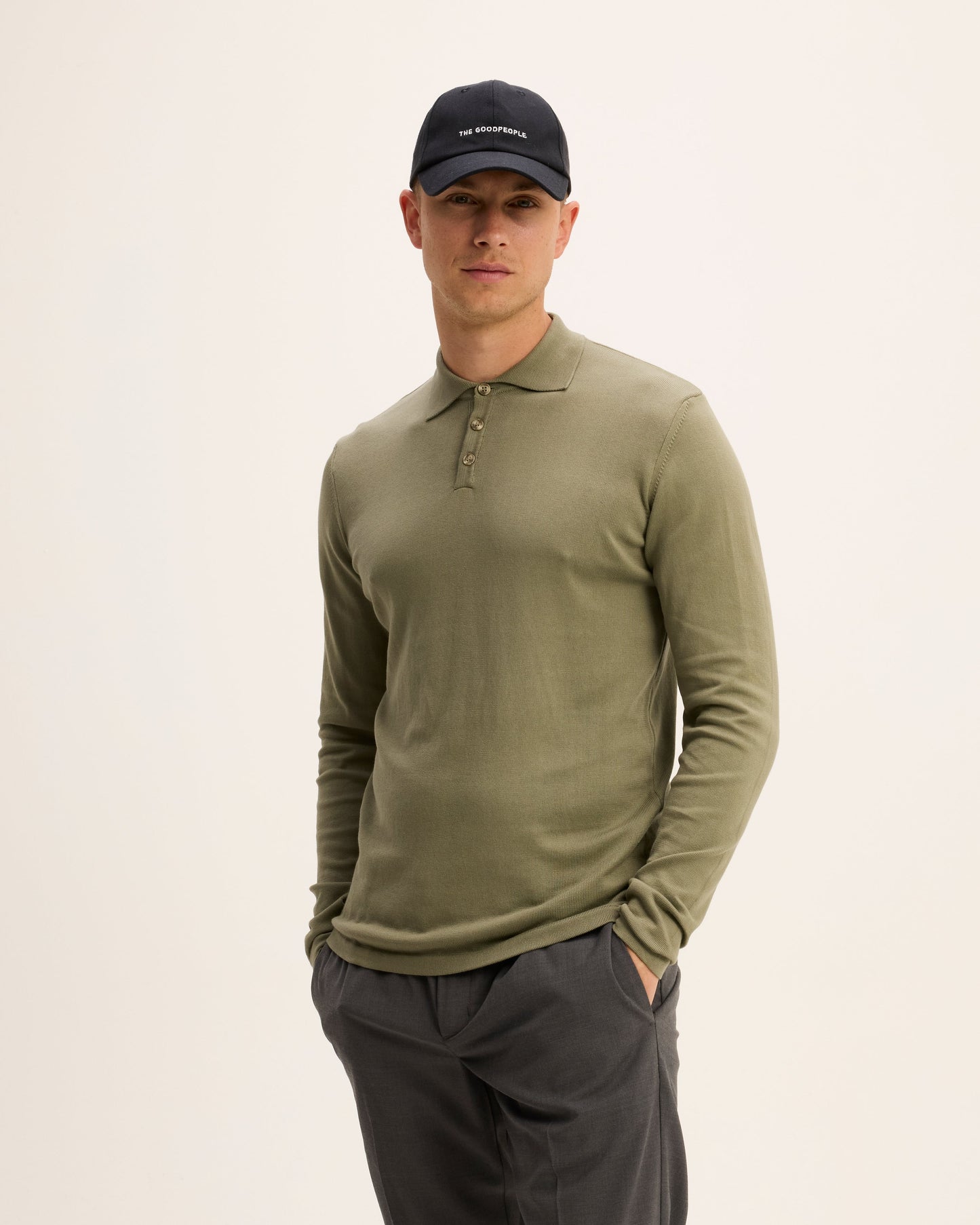 Kai Italian Knitted Long-Sleeve Polo