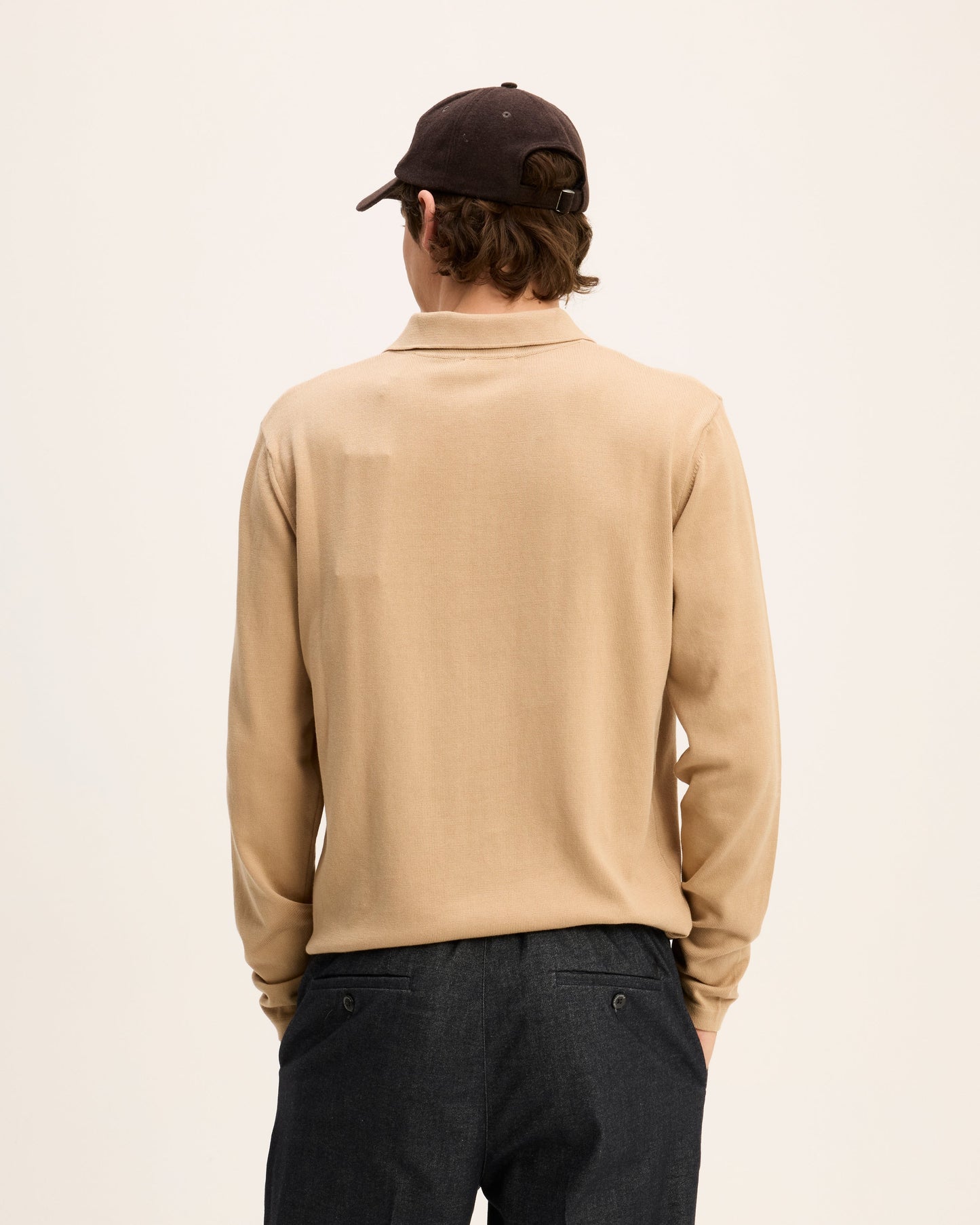 Kai Italian Knitted Long-Sleeve Polo