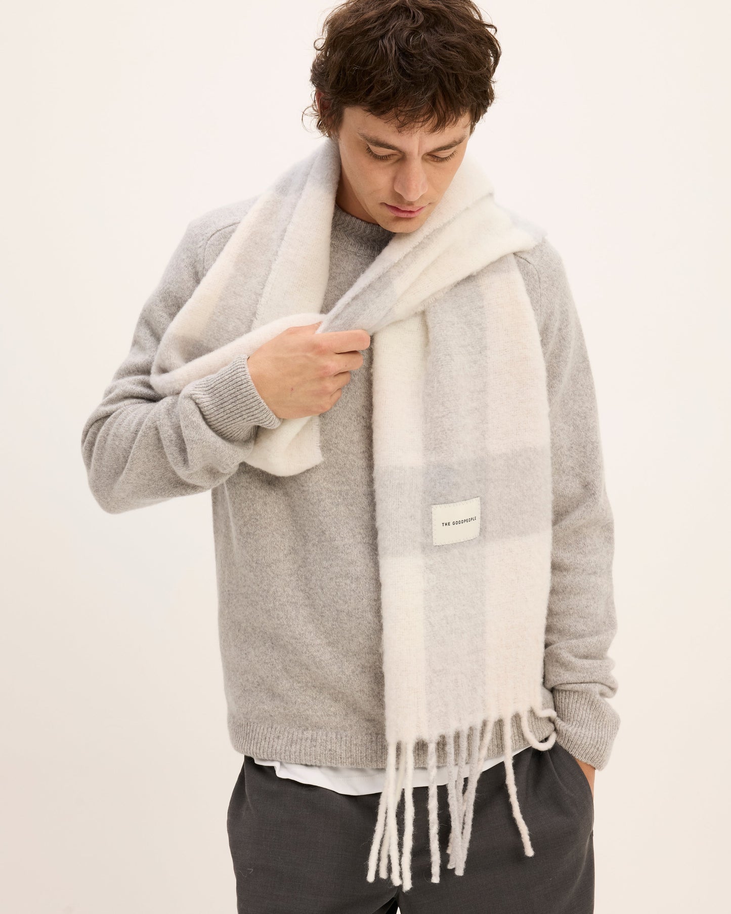 Wool Check Scarf