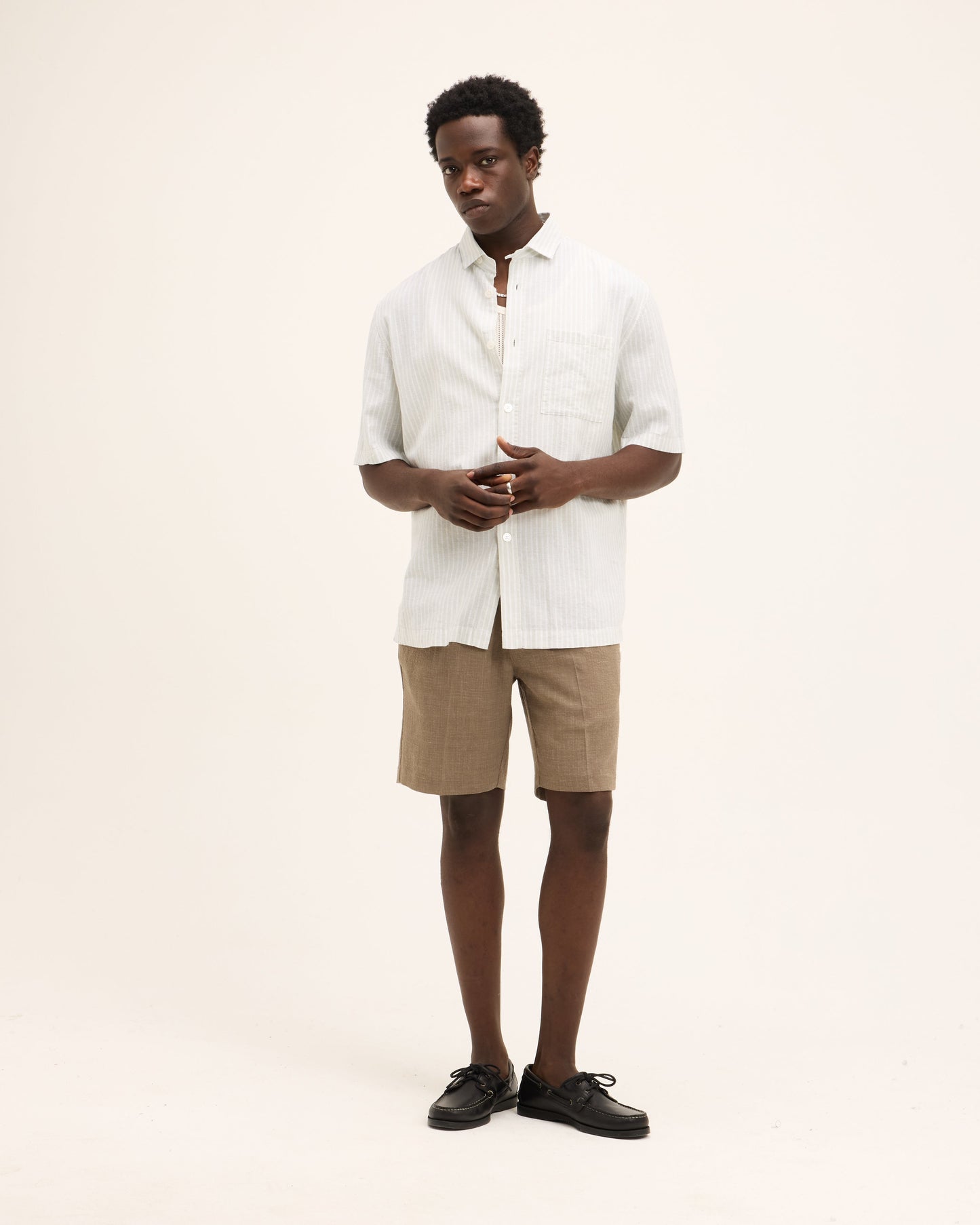 Santi Striped Linen Shirt