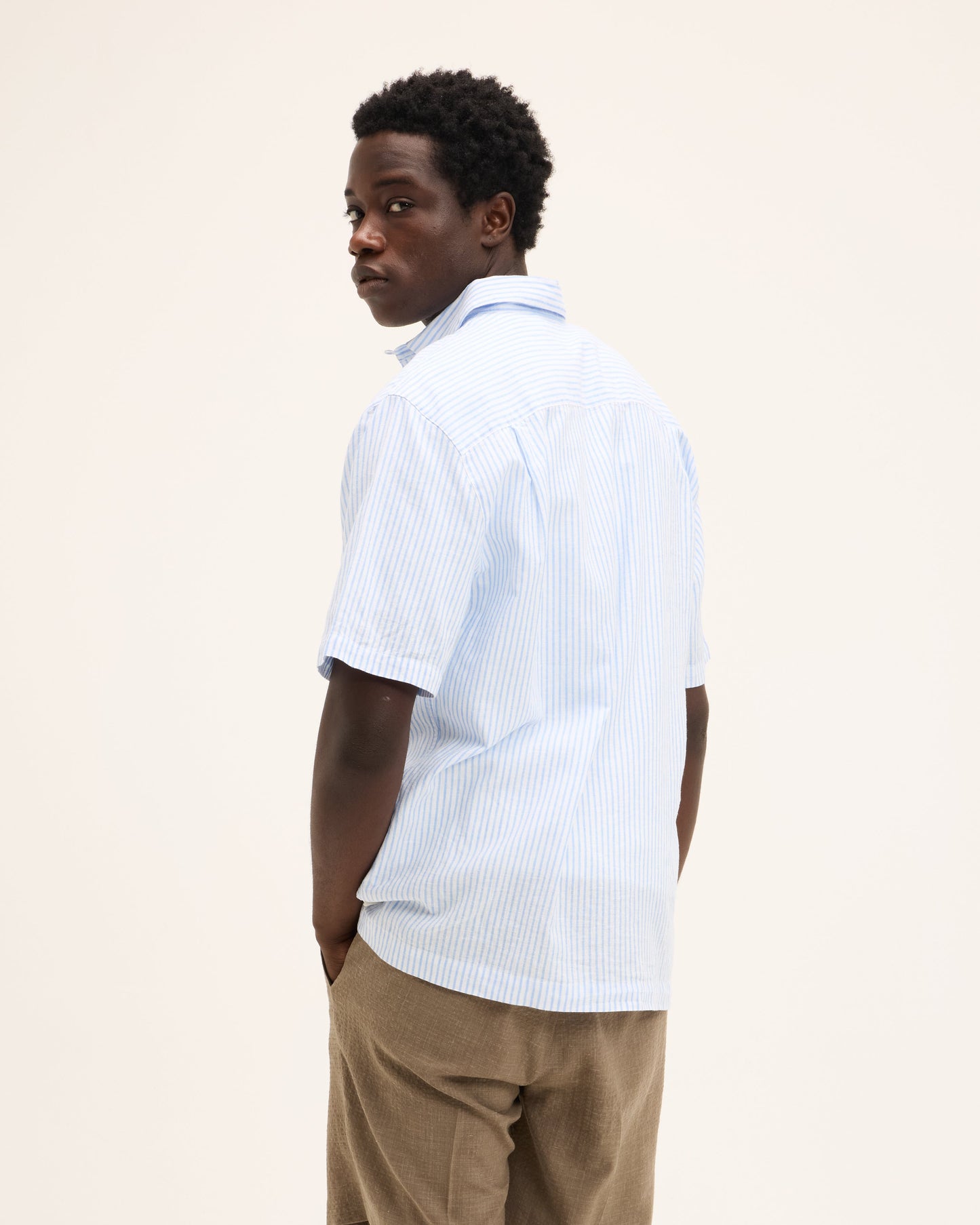 Santi Striped Linen Shirt