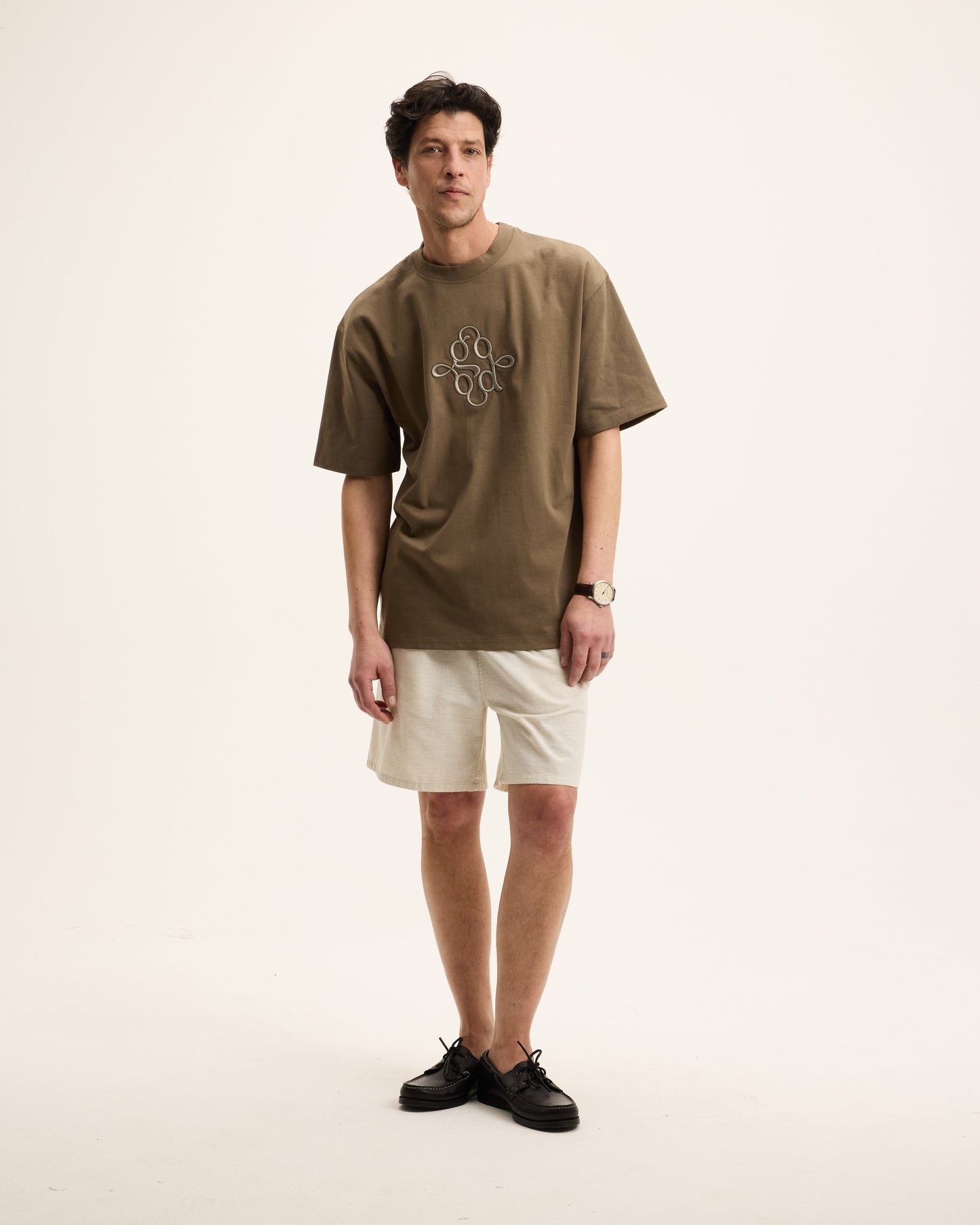 Trace Embroidery Signature Tee