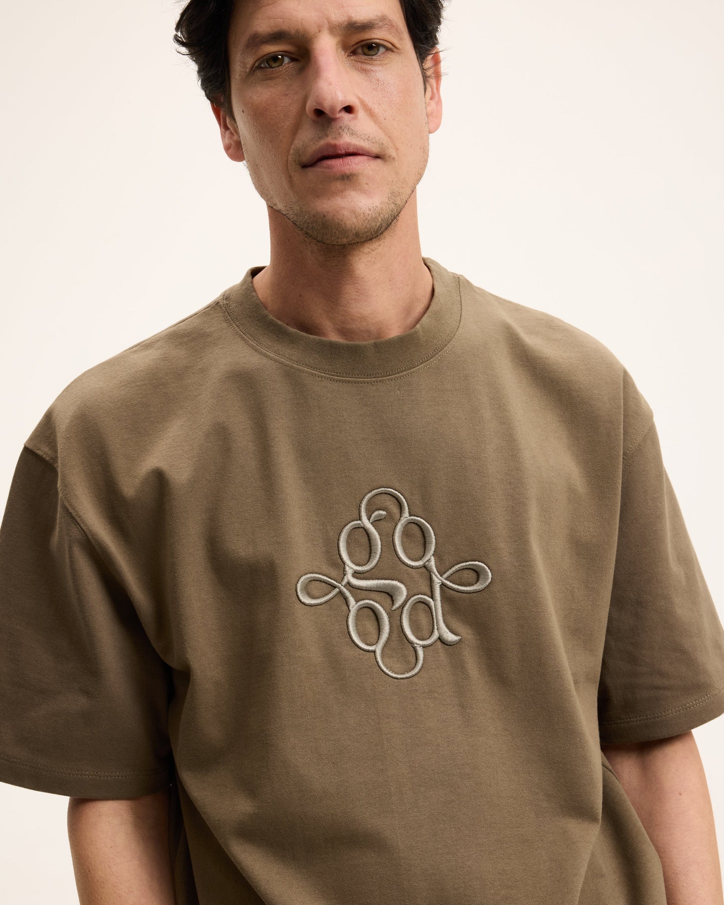 Trace Embroidery Signature Tee